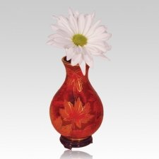 Fall Leaf Cloisonne Vase